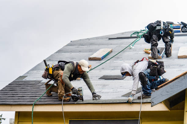 Professional Gutter Installation technician working in Schuyler, VA
